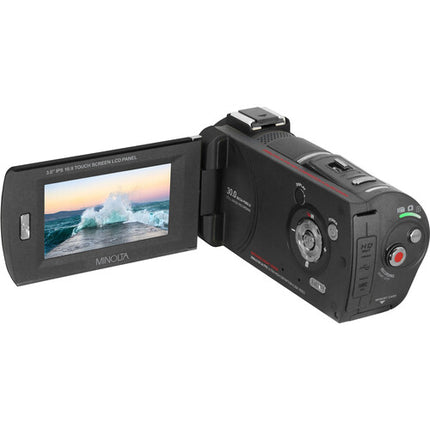 Minolta MN4K30NV Cámara de Video UHD 4K Visión Nocturna 13MP 30MP Pantalla 3 Pulgadas