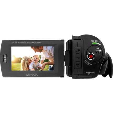 Minolta MN4K30NV Cámara de Video UHD 4K Visión Nocturna 13MP 30MP Pantalla 3 Pulgadas