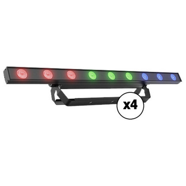 CHAUVET DJ COLORband H9 ILS Tira LED Hexa Color 3 Zonas Control 4-Pack