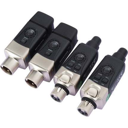 Xvive Audio U3D Sistema Inalámbrico Dual para Micrófonos y Monitores Activos 2.4 GHz rango 90 pies batería recargable 5 horas
