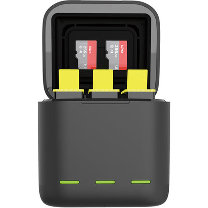 TELESIN Estuche Cargador Baterías LED 2x1750mAh para GoPro HERO9/10/11 USB-C