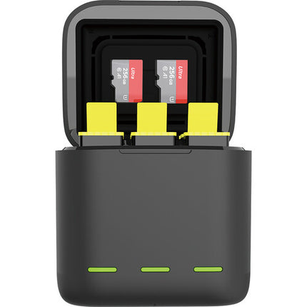 TELESIN Caja Cargadora LED con 3 Baterías 1750mAh para GoPro HERO9/10/11