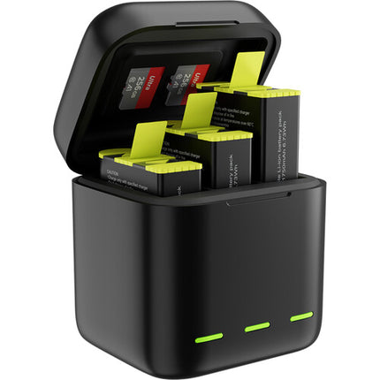 TELESIN Caja Cargadora LED con 3 Baterías 1750mAh para GoPro HERO9/10/11