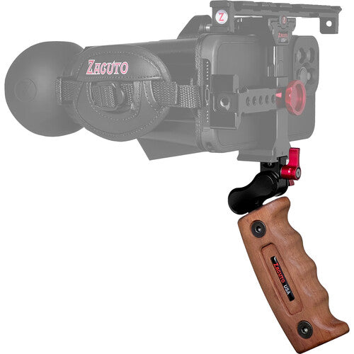 Zacuto Director's Grip Agarre de Madera para Smart Z-Finder con Montura Ajustable