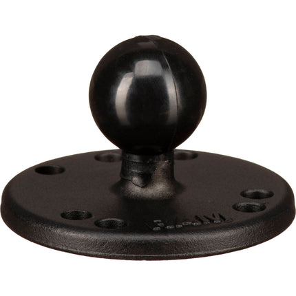 RAM Mounts Base Redonda 2.5" con Bola 1" Aluminio Marino AMPS