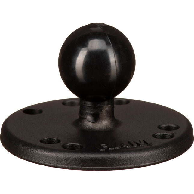 RAM Mounts Base Redonda 2.5" con Bola 1" Aluminio Marino AMPS