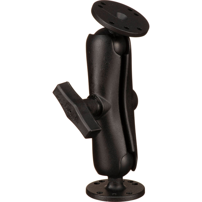 RAM Mounts soporte con bola de 1.5" y bases redondas AMPS de 2.5" doble articulación