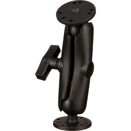 RAM Mounts soporte con bola de 1.5" y bases redondas AMPS de 2.5" doble articulación