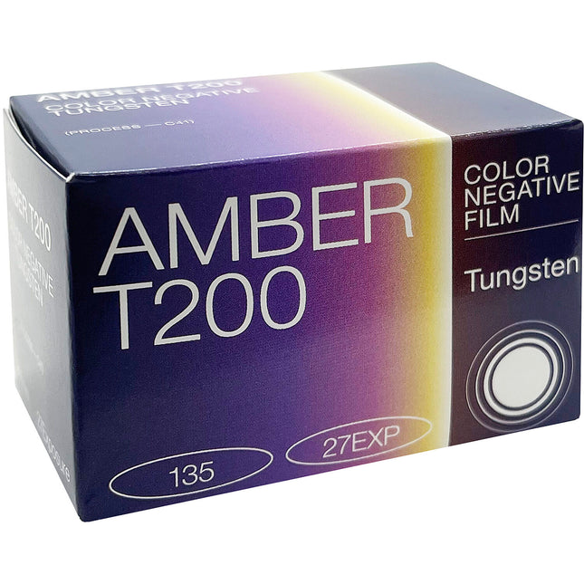 Amber T200 película negativa color tungsteno 35mm 27 exposiciones ISO 200