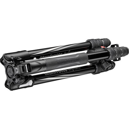 Manfrotto Befree GT Trípode de aluminio para viaje carga 12 kg altura 164 cm con cabezal 496 negro