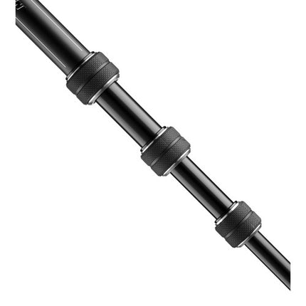 Manfrotto Befree GT Trípode de aluminio para viaje carga 12 kg altura 164 cm con cabezal 496 negro