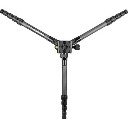 Manfrotto Element Trípode de Fibra de Carbono para Viaje Pequeño con Altura Máxima 143 cm y Carga 6 kg Negro