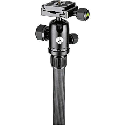 Manfrotto Element Trípode de Fibra de Carbono para Viaje Pequeño con Altura Máxima 143 cm y Carga 6 kg Negro
