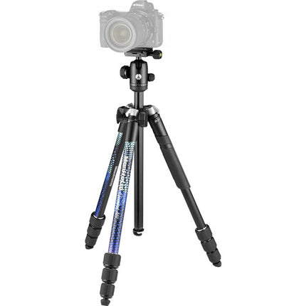 Manfrotto Element MII Trípode de Aluminio 63" Altura 17.6 lb capacidad Azul
