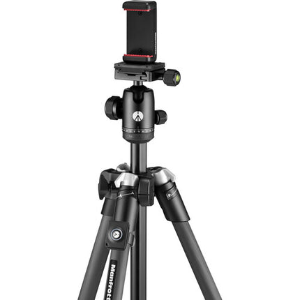 Manfrotto Element MII Tripié Carbono Bluetooth 63" Capacidad 8kg con Abrazadera Smartphone