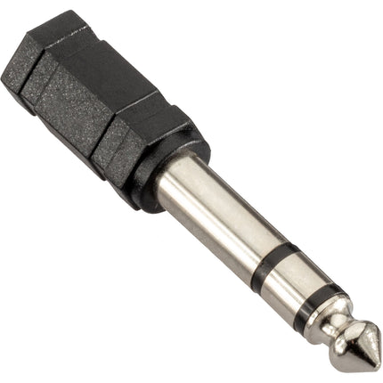 Pearstone AMP-3 Adaptador de Auriculares Estéreo 3.5mm a 1/4 con Revestimiento de Níquel