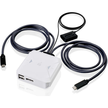IOGEAR 2 Puertos USB-C KVM Switch 4K 60Hz con DisplayPort salida