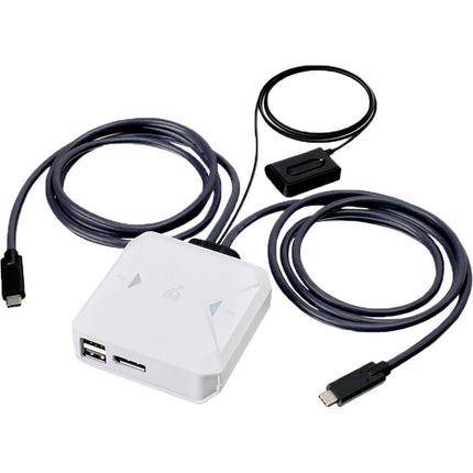 IOGEAR 2 Puertos USB-C KVM Switch 4K 60Hz con DisplayPort salida