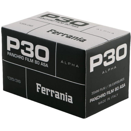 Película Ferrania P30 80 ISO Blanco y Negro 35mm 36 Exposiciones DX-Coded