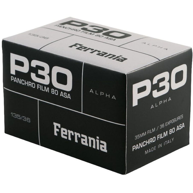 Película Ferrania P30 80 ISO Blanco y Negro 35mm 36 Exposiciones DX-Coded