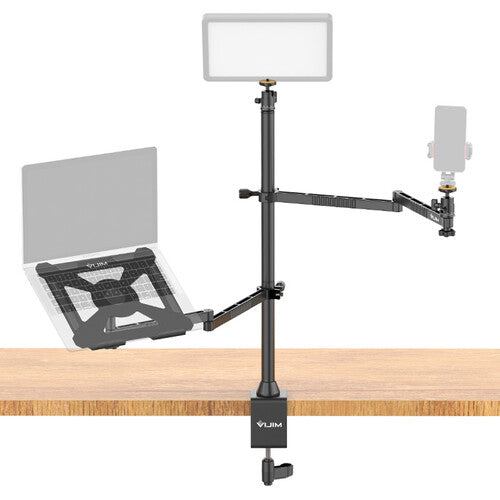 VIJIM LS22 Soporte de Escritorio con Brazos Extensibles y Bandeja para Laptop 23.6"