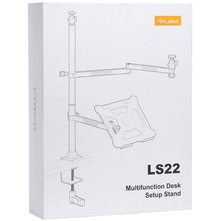 VIJIM LS22 Soporte de Escritorio con Brazos Extensibles y Bandeja para Laptop 23.6"