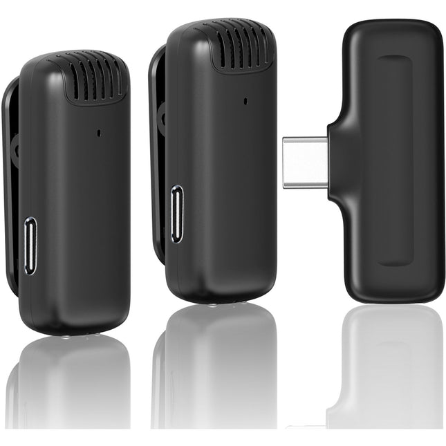 Ulanzi J12 Sistema de Micrófono Inalámbrico para 2 Personas con USB-C 6 Horas de Batería y Estuche de Carga