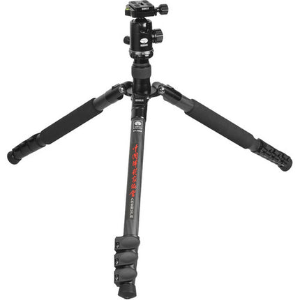 Sirui ET-2204 Trípode de Fibra de Carbono 57" Capacidad 12kg con Cabezal E-20