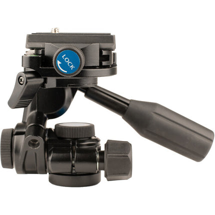 SLIK Pro AL-324-3WFC Trípode de Aluminio 4 Secciones 67 Pulgadas 8.8 lb Con Cabezal Panorámico