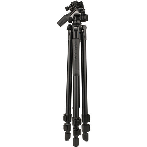 SLIK Pro AL-523-3WFC Trípode de Aluminio 3 Secciones 79 Pulgadas con Cabezal Pan-Tilt 3 Vías