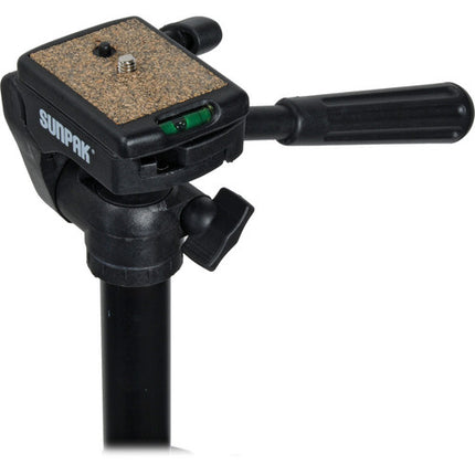 Sunpak 6601TM Tri-Monopod con cabeza 3 vías carga 2 kg altura 147 cm