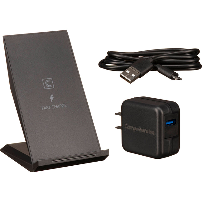 Cargador inalámbrico Qi 10W soporte carga rápida micro-USB 3W
