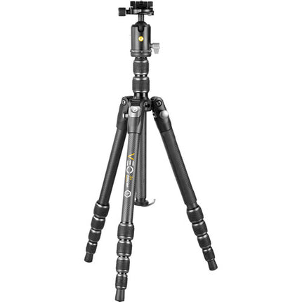 Vanguard VEO 3T 235CBP Trípode de Viaje Fibra de Carbono 61 Pulgadas 17.6 lb con Cabezal Esférico y Mando Bluetooth