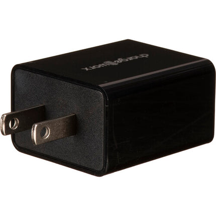 ChargeWorx Cargador de Pared Dual USB Tipo-A Negro 5V 2.1A Compacto
