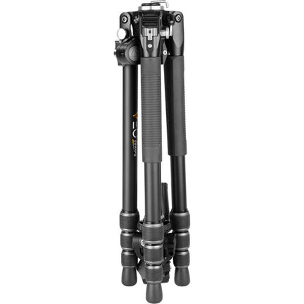 Vanguard VEO3T+264APS trípode de viaje aluminio altura 61.42" capacidad 22 lb con cabezal panorámico VEO PH-38S y monopod altura 64.3"