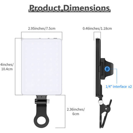 Neewer 60-LED Kit de Luz Móvil para Video con Batería 2000mAh y Modos Bi-Color