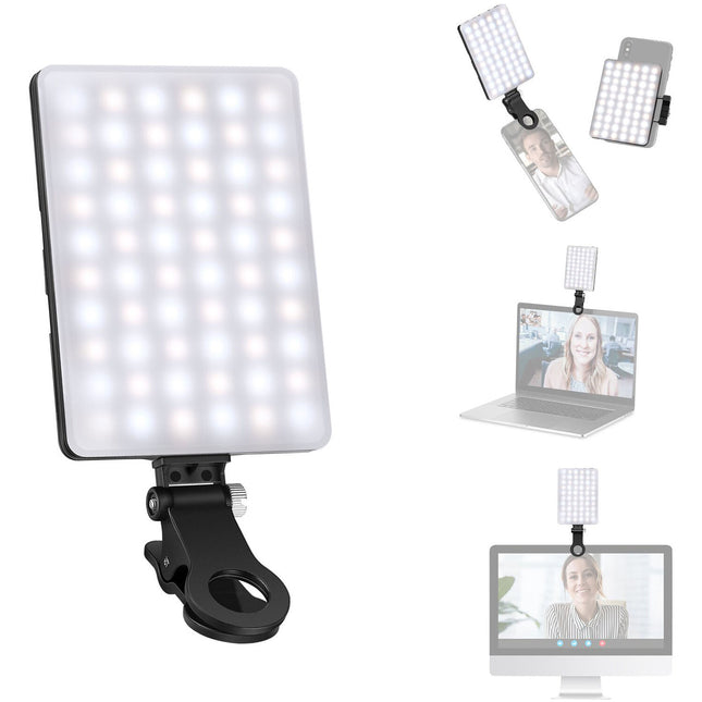 Neewer 60-LED Kit de Luz Móvil para Video con Batería 2000mAh y Modos Bi-Color