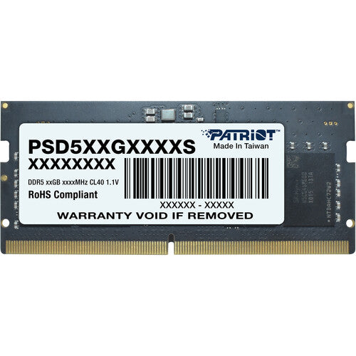 Patriot 32GB DDR5 4800 MHz SO-DIMM Módulo de Memoria 262 pines