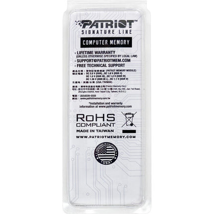 Patriot 32GB DDR5 4800 MHz SO-DIMM Módulo de Memoria 262 pines