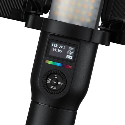 Godox LC500R Luz LED RGB 24" 5800 Lux Batería Recargable Barndoors