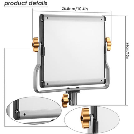 Neewer Kit de Video 2 Luces LED Bi-Color 480 con Soportes 75" y Difusores Blancos