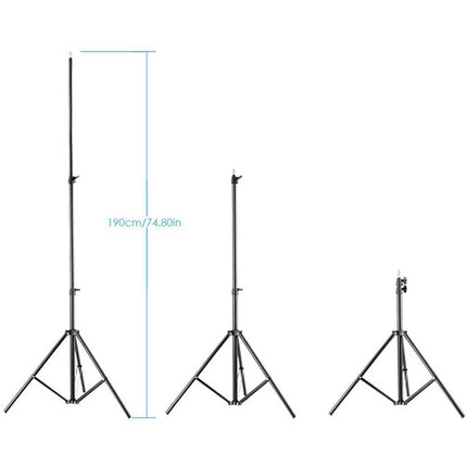 Neewer Kit de Video 2 Luces LED Bi-Color 480 con Soportes 75" y Difusores Blancos