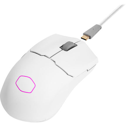 Cooler Master MM712 Ratón Gaming Inalámbrico 2.4 GHz Bluetooth 5.1 1000 Hz Blanco