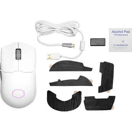 Cooler Master MM712 Ratón Gaming Inalámbrico 2.4 GHz Bluetooth 5.1 1000 Hz Blanco