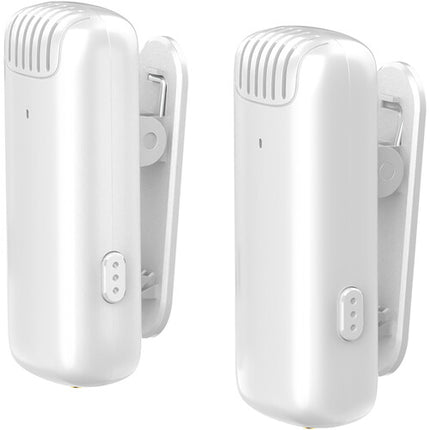 Ulanzi J12 Sistema de Micrófono Inalámbrico 2 Personas 65.6ft Alcance 6h Batería Blanco