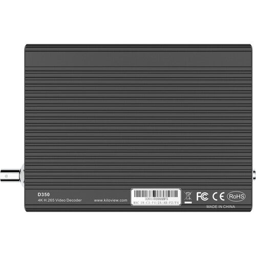 Kiloview D350 Decodificador de Video IP 4Kp60 H.265 HDMI 3G-SDI