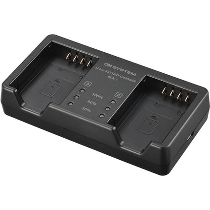 OM SYSTEM SBCX-1 Kit de batería y cargador de ion de litio carga simultánea