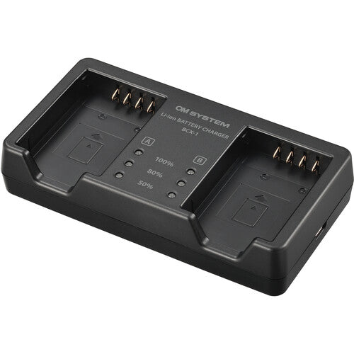 OM SYSTEM SBCX-1 Kit de batería y cargador de ion de litio carga simultánea