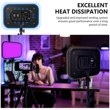 Neewer RGB168 Panel LED RGB Kit Doble con 1500 Lux y 2500-8500K