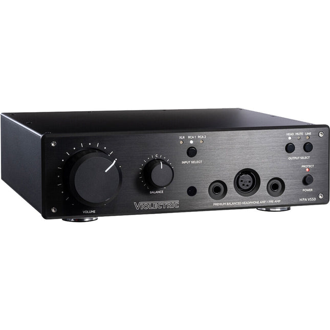 Violectric HPA V550 Pro amplificador de auriculares y preamplificador de escritorio con control remoto y 16-600 ohmios
